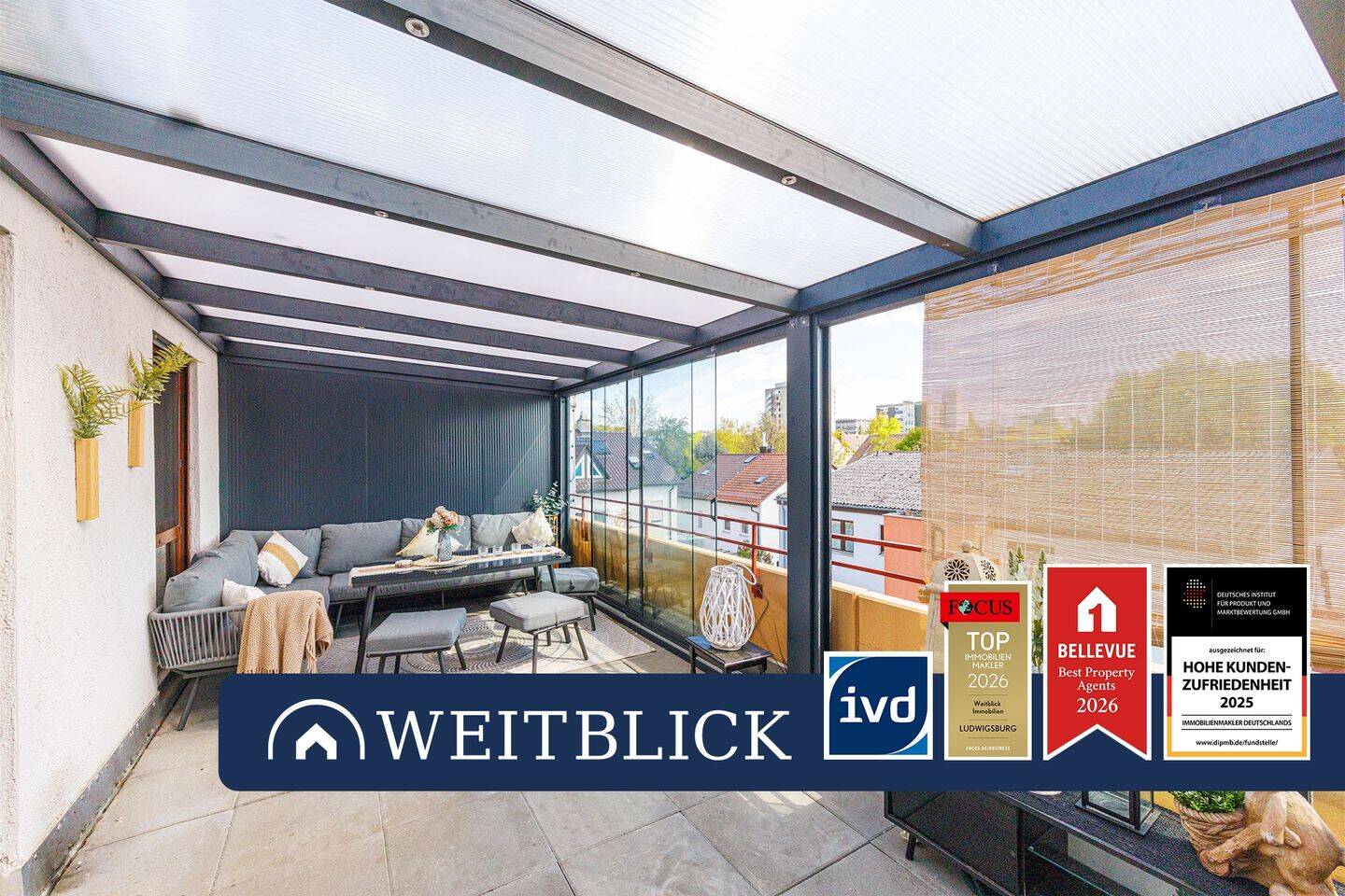 WEITBLICK: Dachterrassentraum!, 71634 Ludwigsburg