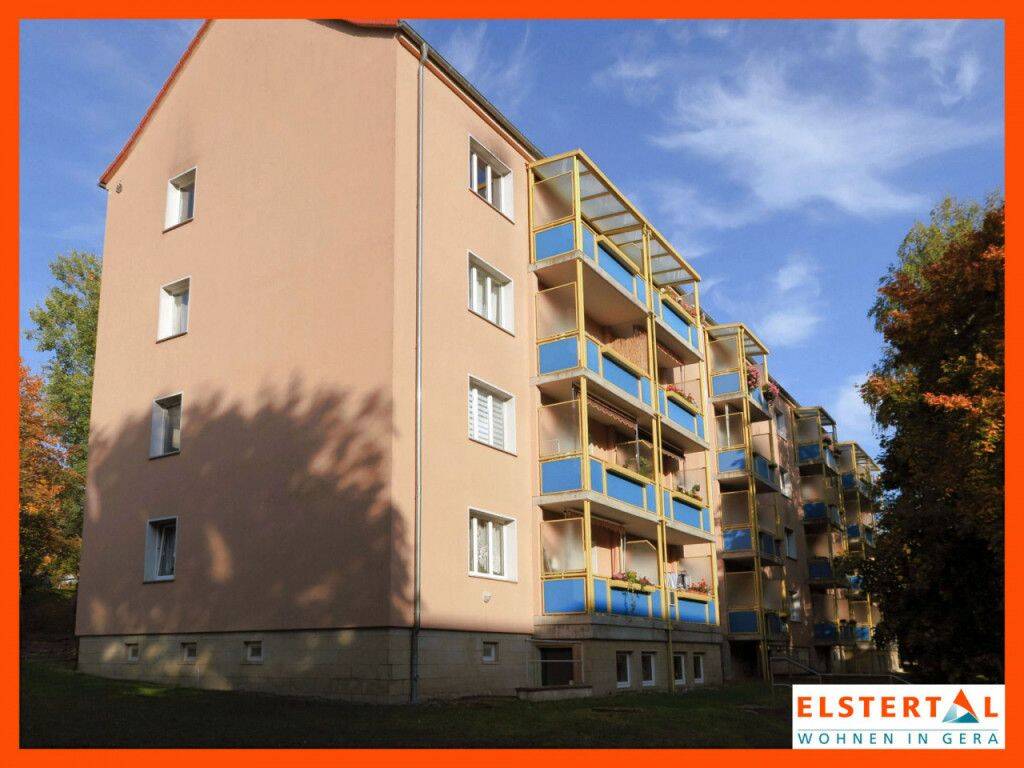 Helle 3-Raum-Wohnung im Grünen mit Balkon – perfekt für Familien!, 7546 Gera
