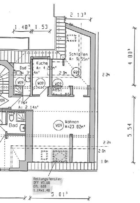 Singlewohnung im Dachgeschoss, 99089 Erfurt (Altstadt Andreasvorstadt Berliner Platz Ilversgehofen Rieth)