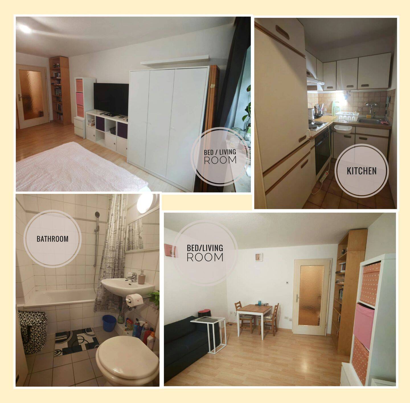 Voll-möbliert 1-Zimmer Wohnung nahe Südpark, 81476 München (Thalk. Obersendl.-Forsten-Fürstenr.-Solln)