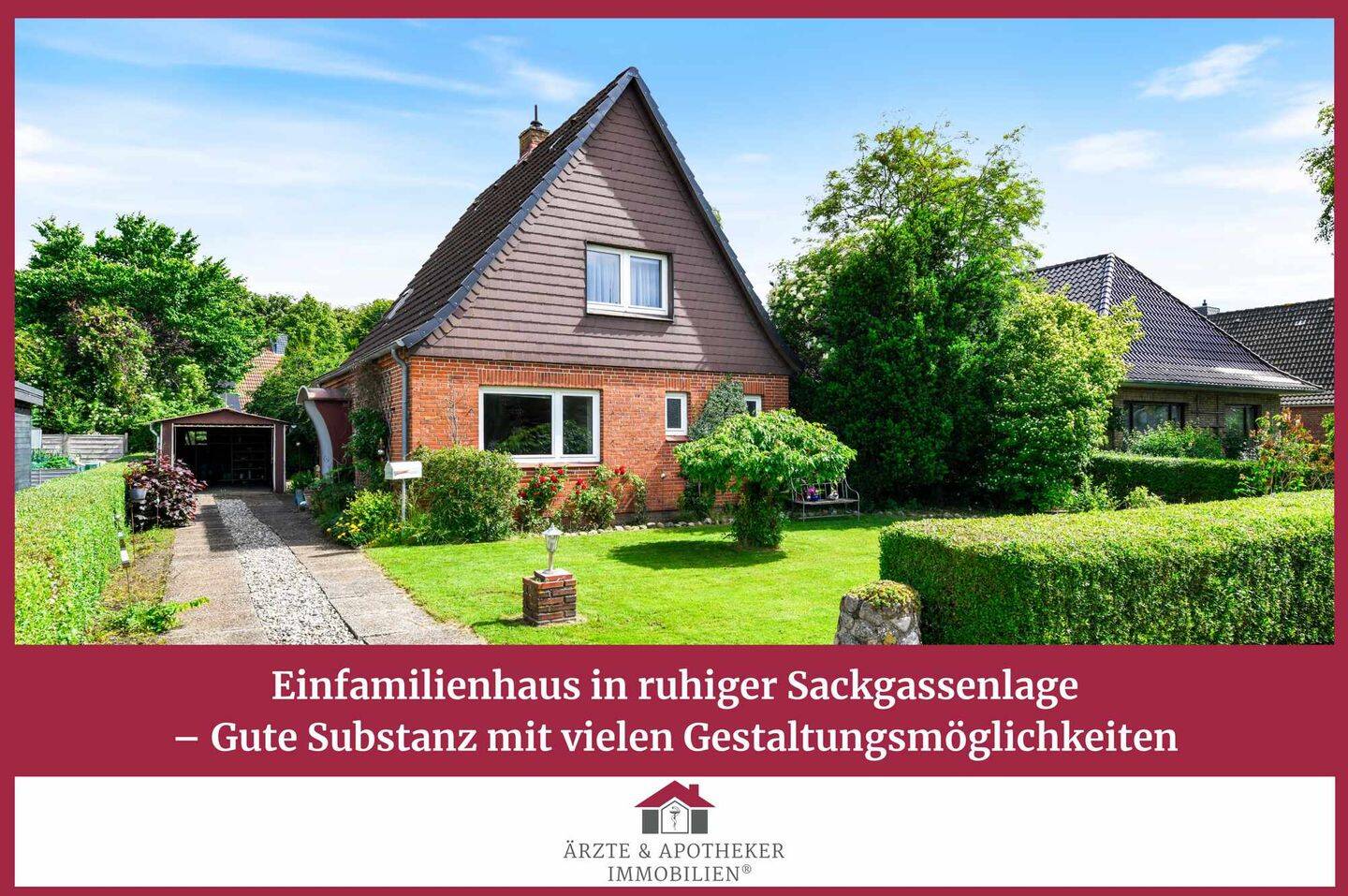 Solides Einfamilienhaus mit Entwicklungspotenzial – ruhig gelegen in Friedrichstadt, 25840 Drage