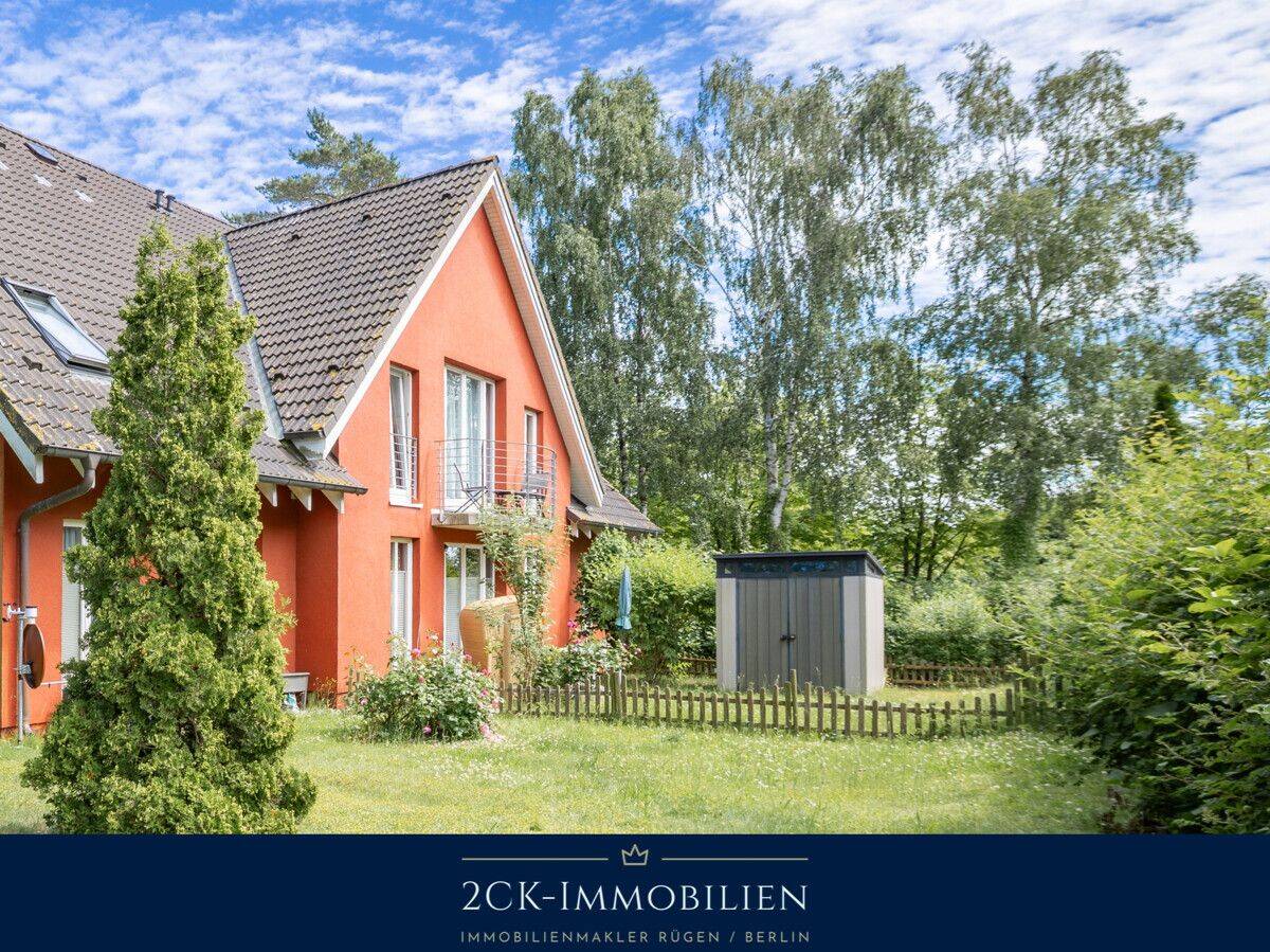 Middelhagen: 2-Zimmer-Wohnung (40 m²) mit Süd-Terrasse und Garten. Erst- oder Zweitwohnsitz möglich!, 18586 Mönchgut (Middelhagen)