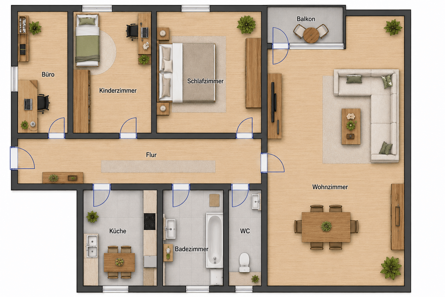 Familienfreundliche 3,5-Zimmer Wohnung mit Balkon in Moorfleet, Hamburg, 22113 Hamburg (Bergedorf)