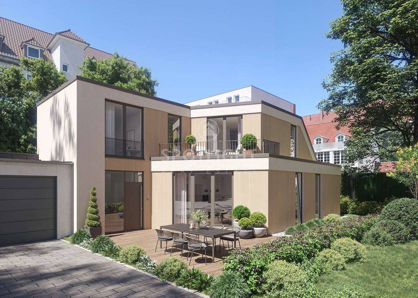 Rarität am Rotkreuzplatz: Ruhiges Grundstück mit Baugenehmigung für eigenes Haus, 80634 München (Neuhausen-Nymphenburg)