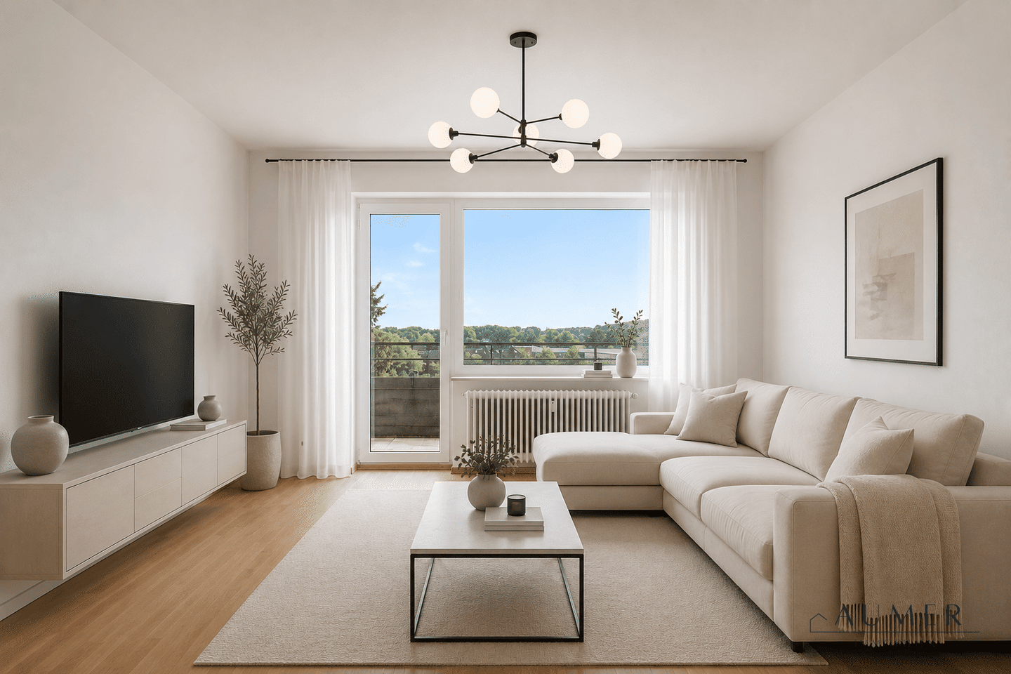 Sanierungsbedürftige 3-Zimmer-Wohnung mit Südwest-Balkon in Meckelfeld, 21217 Seevetal