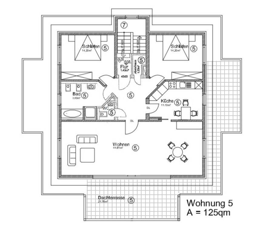 Exklusive 3 Zi. Penthousewohnung 125qm Klünderberg Ostseebad Binz
