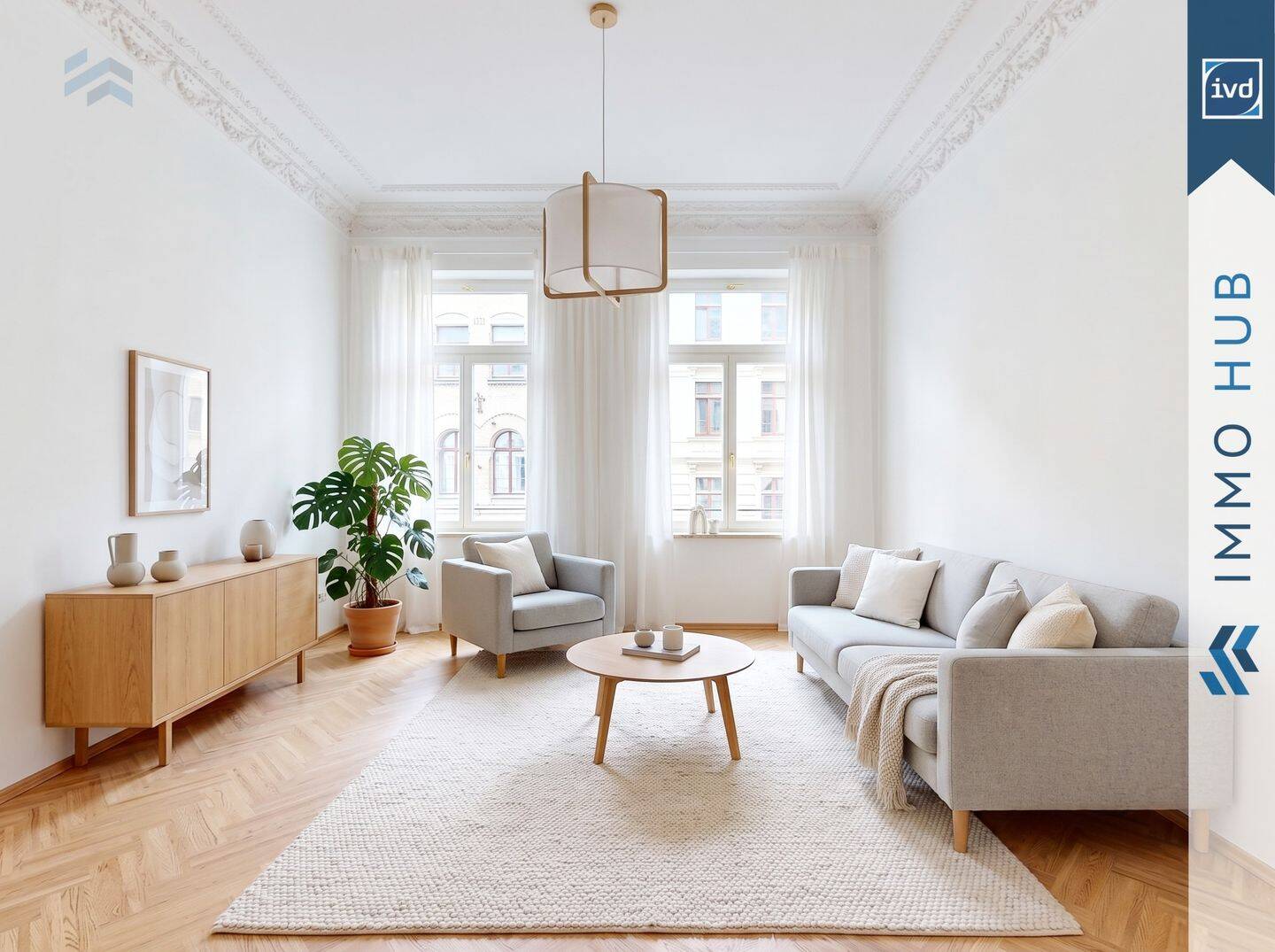 ++ Bezugsfreie, traumhafte 3-Zimmer-Altbauwohnung mit Stuckelementen und hochwertiger Ausstattung ++, 4275 Leipzig (Marienbrunn Südvorstadt)