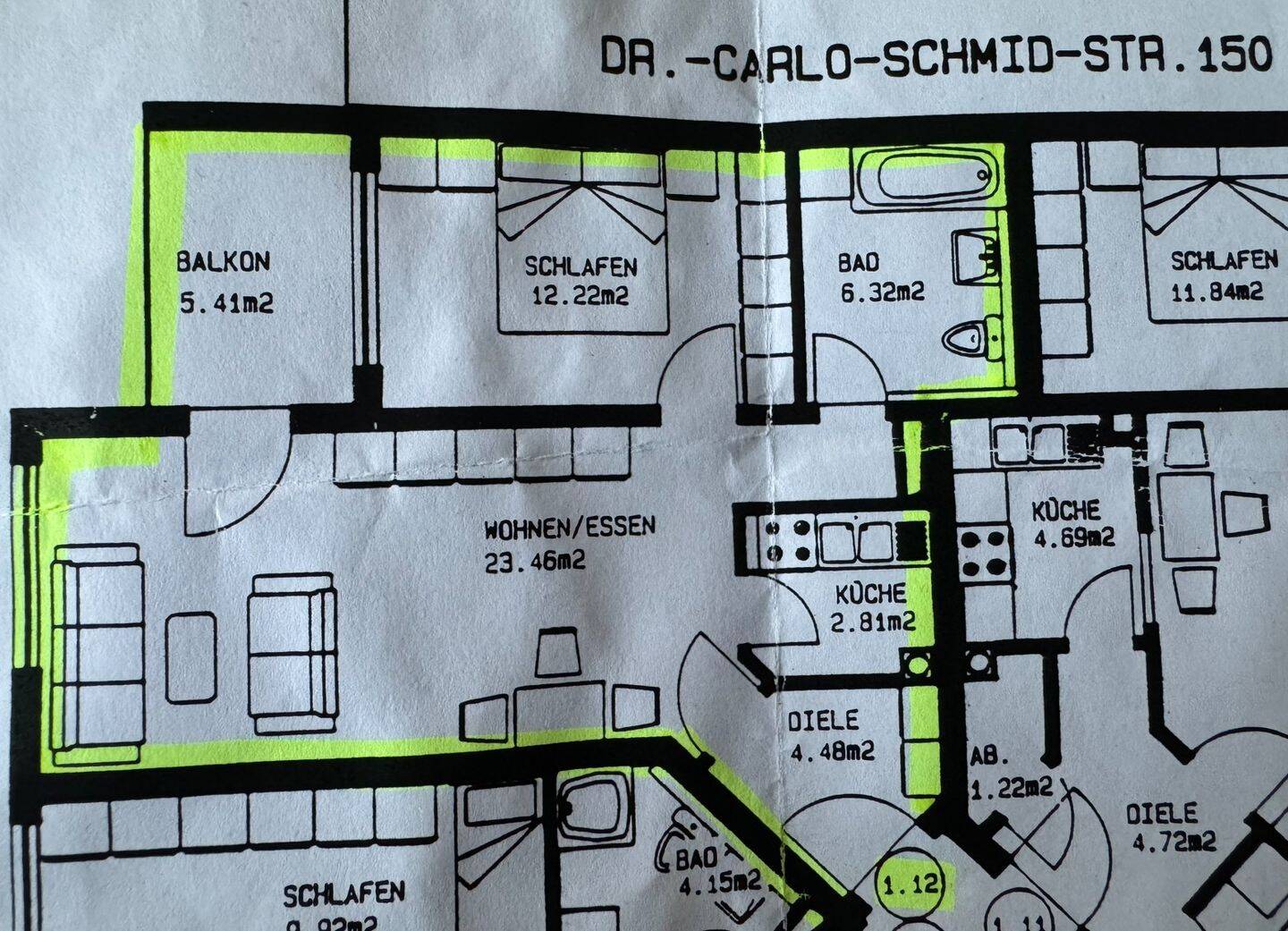 Verkauf Zweizimmerwohnung 52qm, 90491 Nürnberg