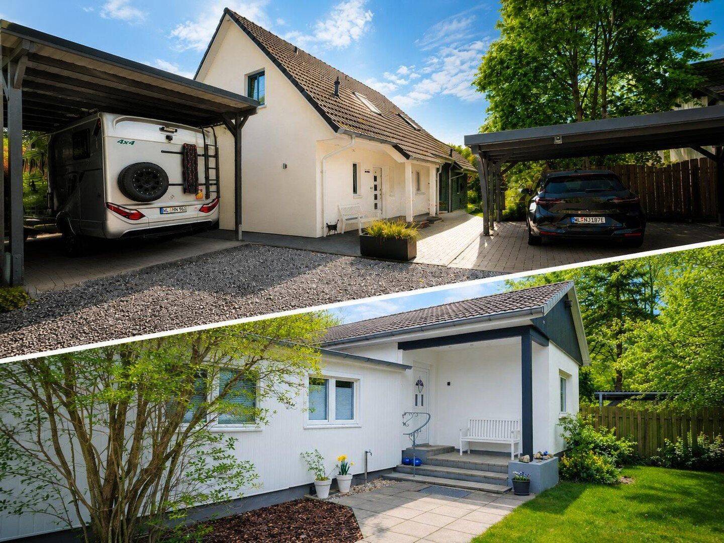 2 x Top gepflegte Immobilien auf real teilbarem 1463 qm Grundstück in 21244 Buchholz, 21244 Buchholz in der Nordheide