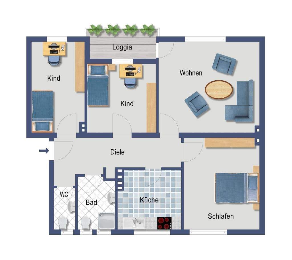 vermietete Wohnung mit Balkon – provisionsfreier Verkauf, 51149 Köln (Porz Eil Ensen Gremberghoven Westhoven)