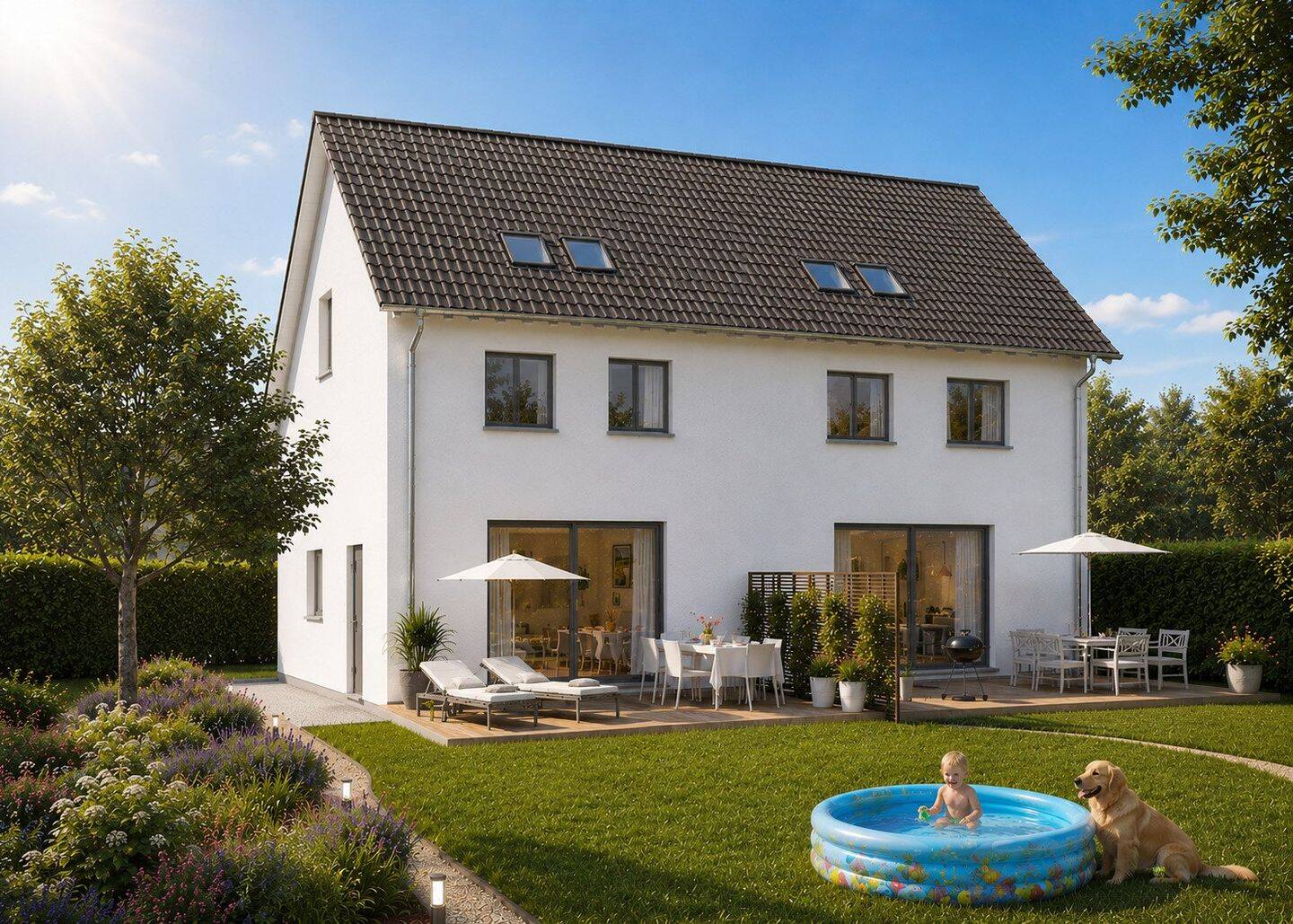 Perfekte Doppelhaushälfte in Lienzingen – Traumhaus TwinStyle 13.02 S, 75417 Mühlacker