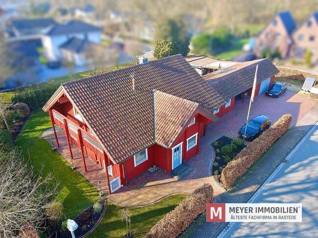 Großzügiges Niedrigenergie-Holzhaus mit separater Büroeinheit im Gewerbegebiet von Wiefelstede (Obj.-Nr.: 5672), 26215 Wiefelstede