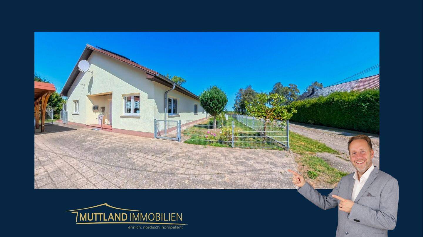 Moderne Bungalow-DHH mit Erdwärme, Barrierefreiheit und Photovoltaikanlage, 18507 Grimmen