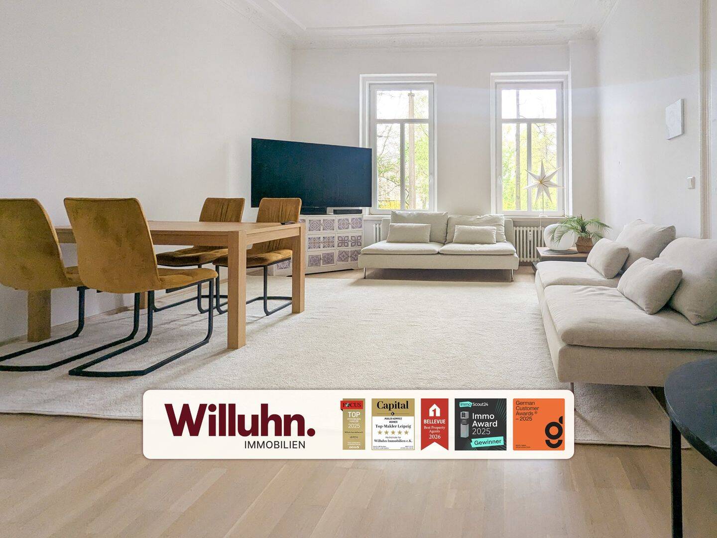 Möblierte 3RW-Erdgeschosswohnung | Ruhig und Zentrumsnah | Großer Innenhof!, 4317 Leipzig (Neustadt-Neuschönefeld Reudnitz-Thonberg Zentrum-Ost)