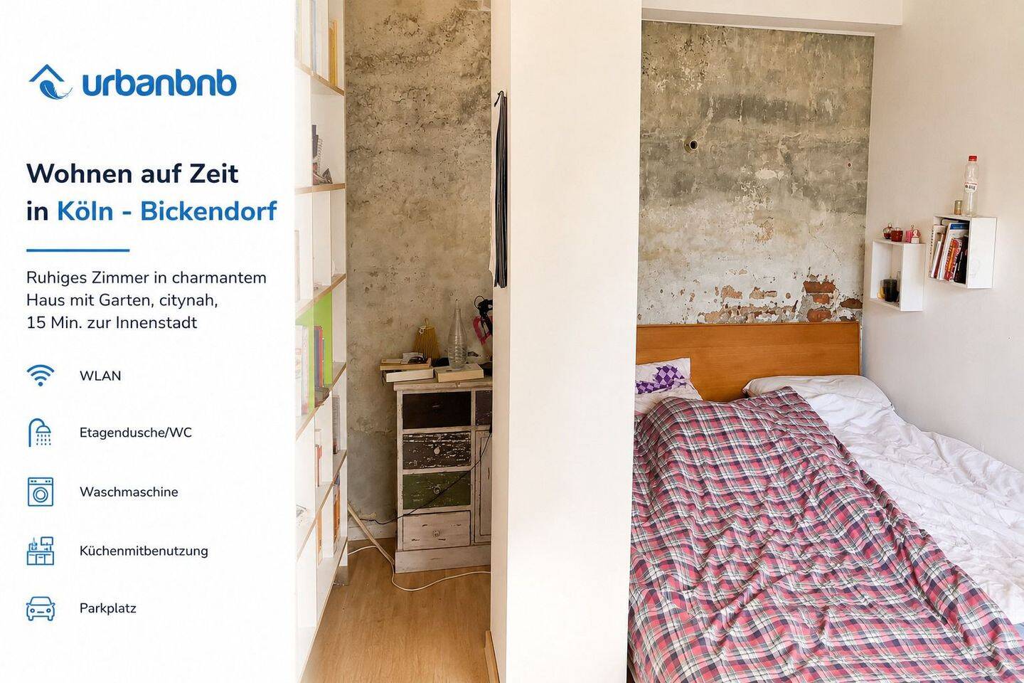WG-Zimmer in Köln – Wohnen auf Zeit ab 1 Monat, 50827 Köln (Ehrenfeld Bickendorf Neuehrenfeld Ossendorf)