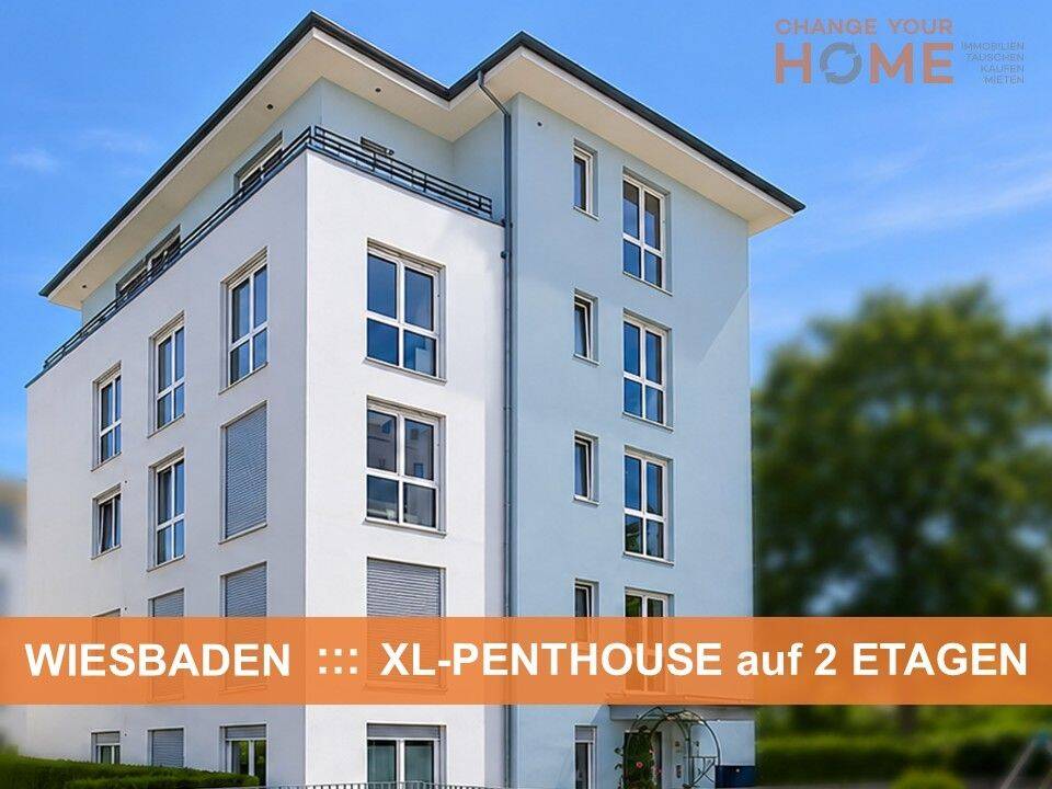 230 m²-PENTHOUSE mit BLICK ::: 4 ZI + große DACHTERRASSE + 2 ETAGEN, 65189 Wiesbaden (Biebrich Wiesbaden)