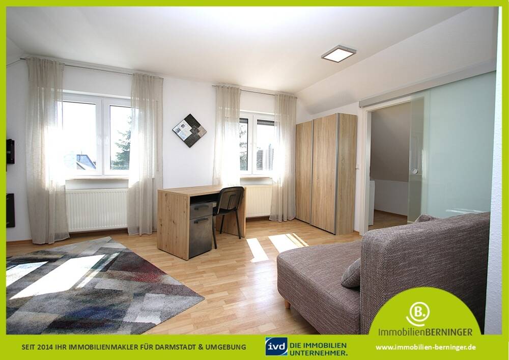 Charmante und helle Dachgeschosswohnung Nähe  Streuobstwiesen in Eberstadt