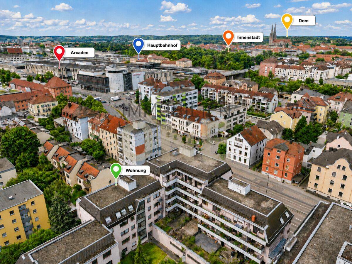 Attraktive 3-Zimmerwohnung mit Westbalkon und TG-Stellplatz am Galgenberg, 93053 Regensburg (Galgenberg Kasernenviertel Kumpfmühl-Ziegetsdorf-Neuprüll Oberisling-Graß)