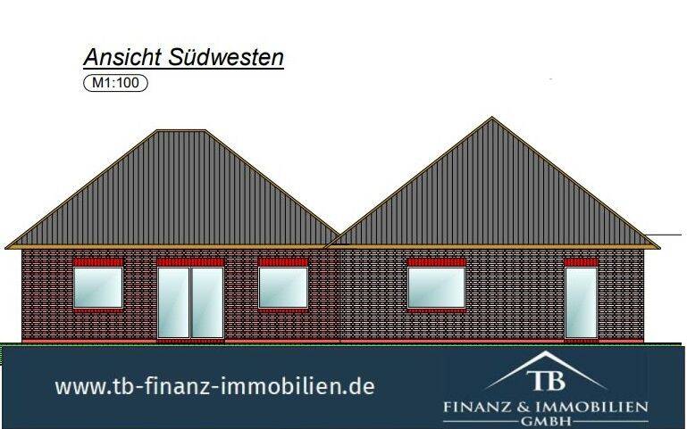 Neues Projekt! Fantastische Lage – Neubau-Bungalow mitten im Zentrum und dennoch ruhig gelegen, 26506 Norden