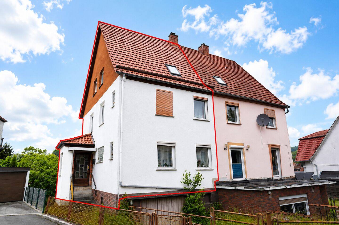 Kleine, renovierungsbedürftige Doppelhaushälfte mit großem Grundstück. Keine Käuferprovision!, 37235 Hessisch Lichtenau
