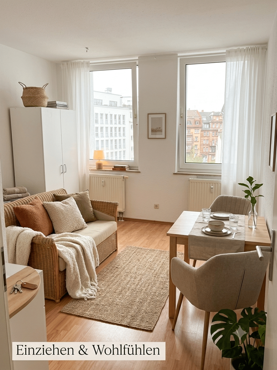 Möbliertes 1-Zimmer-Apartment ab 01.08. – Nur 300m zur U-Bahn, 90763 Fürth (Südstadt Weikershof)