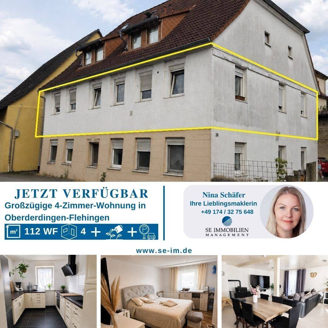 Großzügige 4-Zimmer-Wohnung in Oberderdingen-Flehingen zu verkaufen!, 75038 Oberderdingen