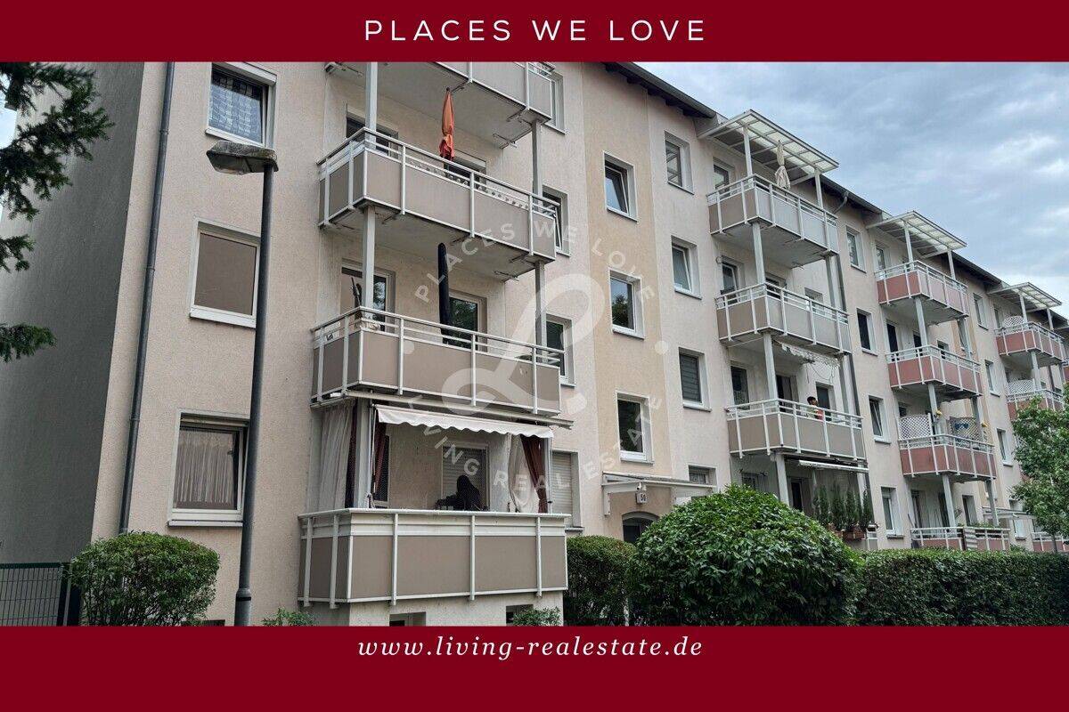 Gepflegte 2 Zi.-Wohnung mit guter Raumaufteilung / EBK + Balkon, 60528 Frankfurt am Main (Niederrad Sachsenhausen Schwanheim)