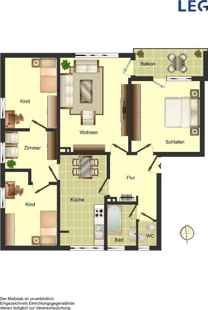 Bald frei! 5-Zimmer-Wohnung mit Balkon in Oldenburg-Ohmstede!, 26125 Oldenburg (Oldb) (Donnerschwee Etzhorn Nadorst Ofenerdiek Ohmstede)