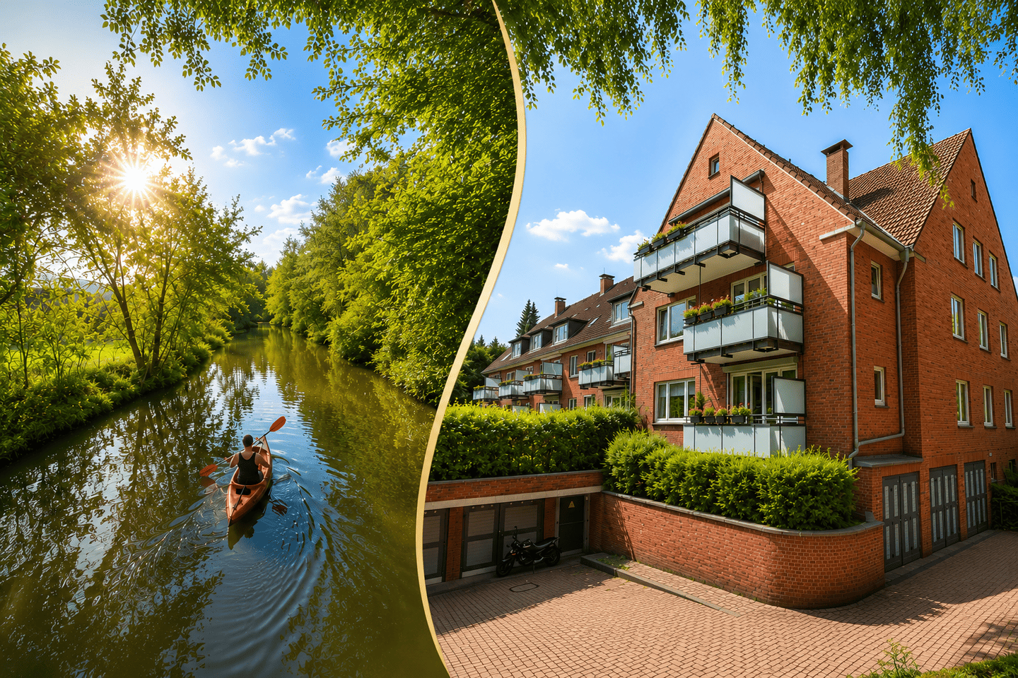 Top-Lage am Inselkanal: Großzügige Eigentumswohnung mit Potenzial zur individuellen Traumwohnung, 22297 Hamburg (Hamburg-Nord Alsterdorf Barmbek-Nord Groß Borstel Winterhude)