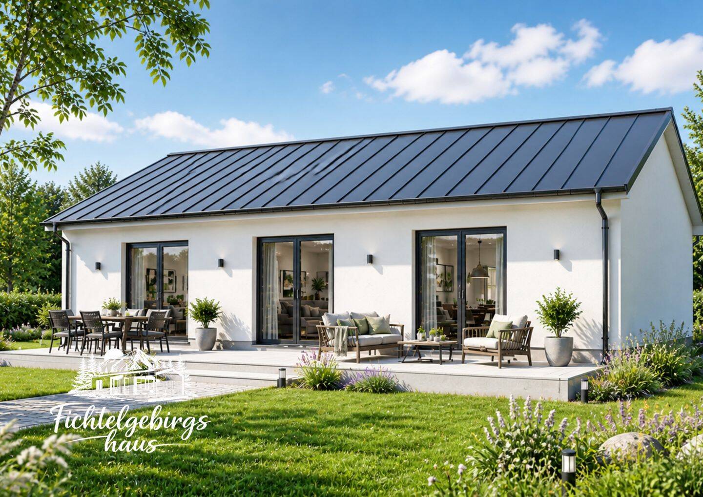 Bungalow Greta | Diffusionsoffen | Barrierefrei | inkl. Grundstück & Fundamente | KfW-40, 95111 Rehau