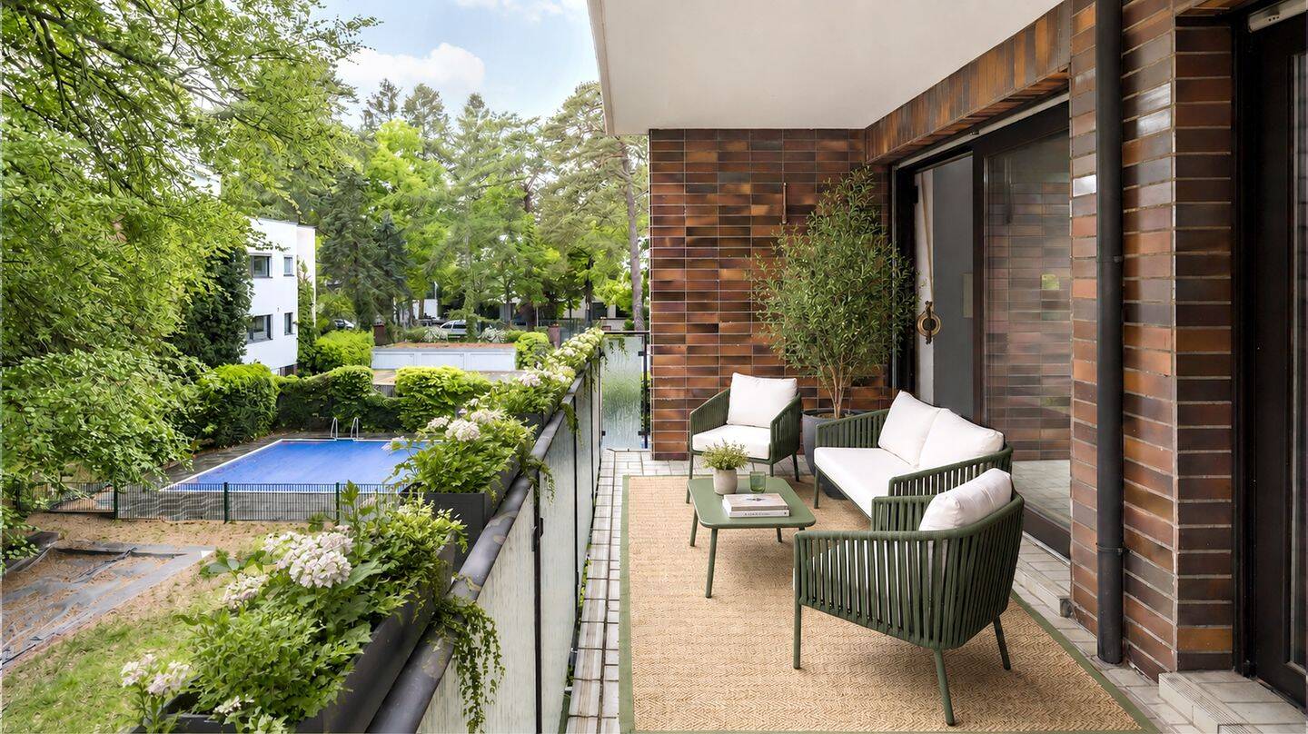 3-Zimmer-Wohnung mit großzügiger Terrasse und Gemeinschaftspool in Berlin-Grunewald, 14193 Berlin (Steglitz-Zehlendorf Dahlem Grunewald Nikolassee Schmargendorf)