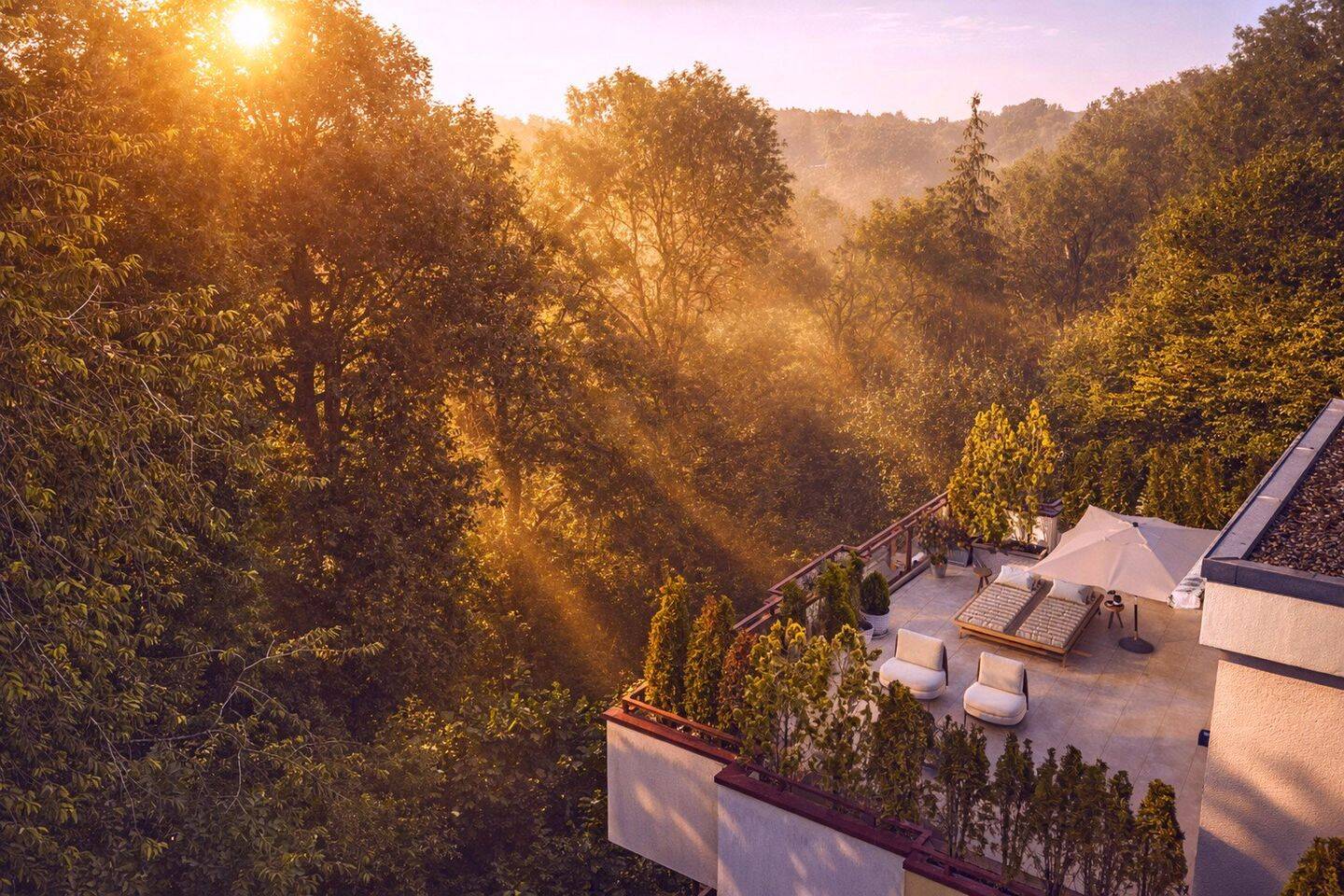 DESIGNER-PENTHOUSE-TRAUM mit spektakulärer Dachterrasse am Hochufer der Isar: PROVISIONSFREI, 81925 München (Bogenhausen)
