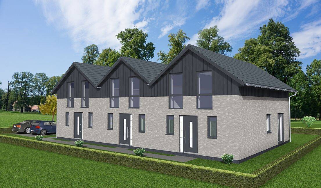Neubau:  „Drei Linden“ – Familienfreundliches Reihenendhaus auf dem Land, 24969 Großenwiehe