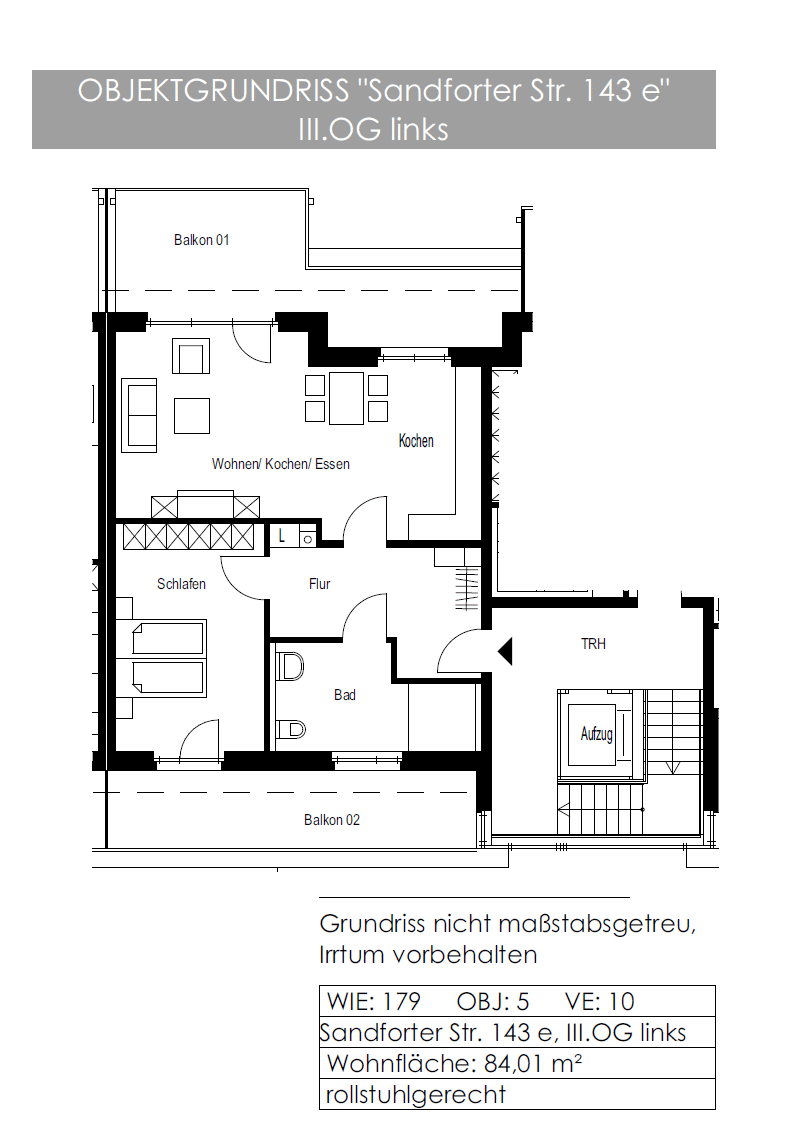 Gemütliche 2-Zimmer Neubauwohnung in Lüstringen