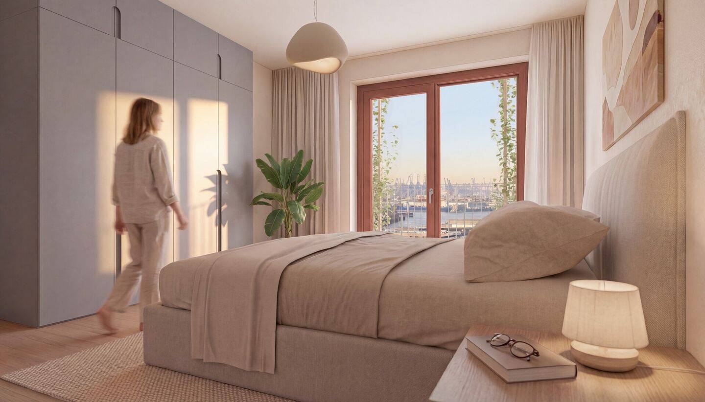 Stilvolle 2-Zimmer-Neubauwohnung am Baakenhafen mit Premium-Ausstattung und nachhaltigem Wohnkonzept