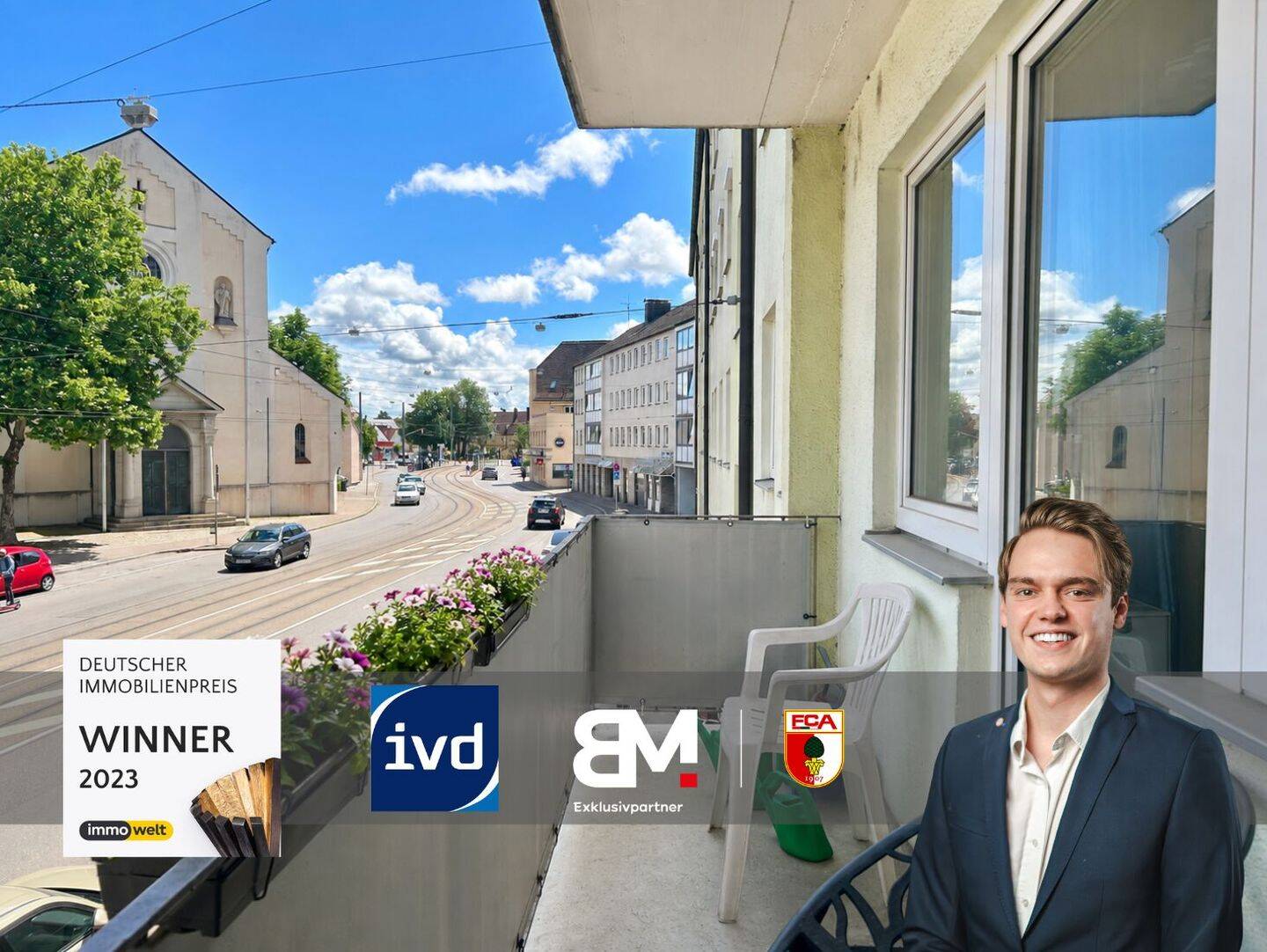 Zentral gelegene 4-Zimmer-Wohnung in Augsburg-Lechhausen mit zwei Balkonen, 86165 Augsburg (Lechhausen)