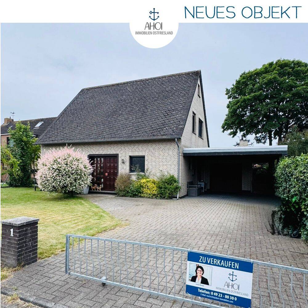 Raum für Ideen: Einfamilienhaus mit Garage, Carport und Wintergarten in ruhiger Sackgasssenlage, 26736 Krummhörn
