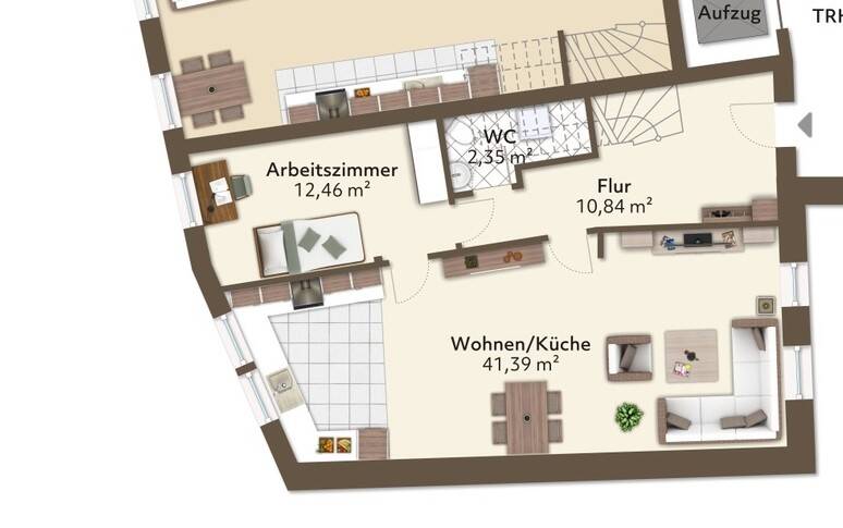 127 m² auf 2 Etagen – Tolle Wohnung mit Aufzug im kernsanierten Altbau, WE 3, OG/DG, 67363 Lustadt
