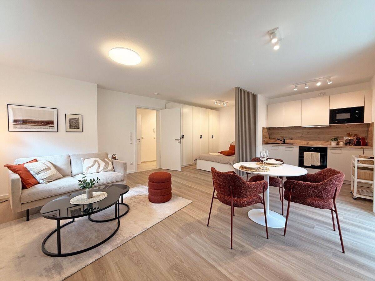 Erstbezug Neubau! Stilvoll möblierte 1-Zi-Whg mit ruhiger Terrasse in München-Laim, 80687 München (Laim Pasing-Obermenzing)