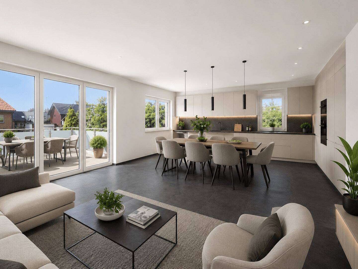 Sentruper Höhe. 5-Zimmer-Wohnung, 133 m² Wfl, Dachterrasse und Stellplatz, 48149 Münster (Centrum Gievenbeck Sentrup Wienburg)