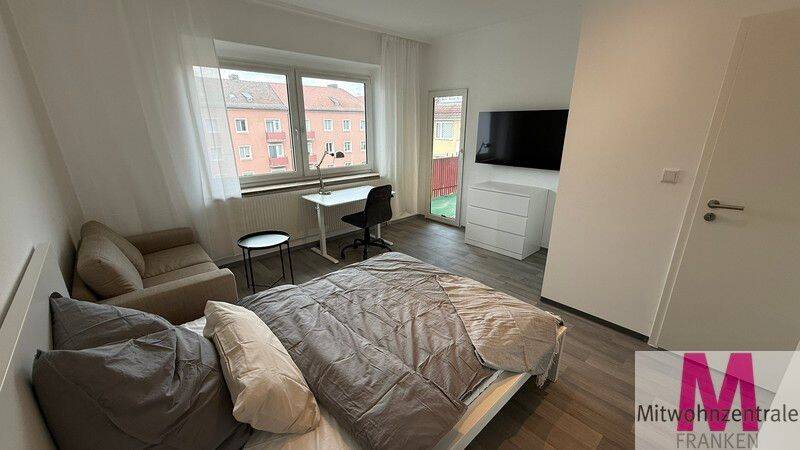 Frisch renoviertes und möbliertes WG Zimmer, 90443 Nürnberg