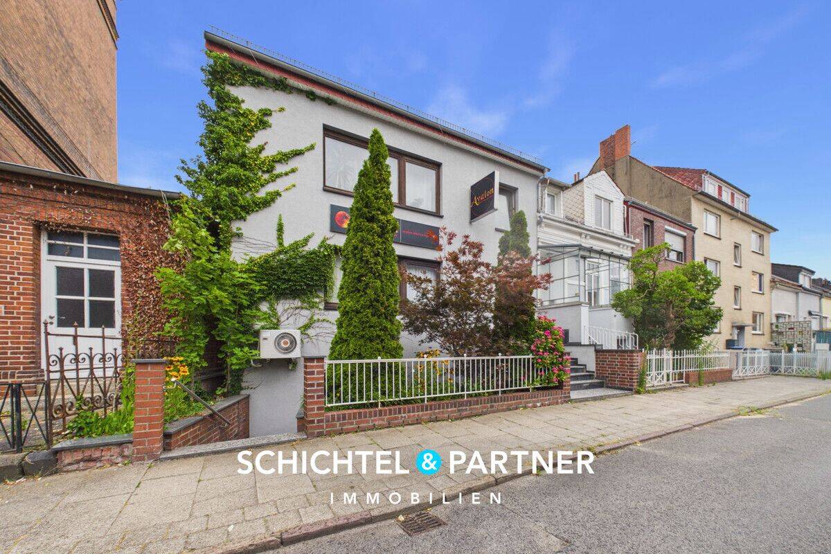 Westend | Reihenhaus mit entkernter Gewerbeeinheit in gefragter Lage, 28217 Bremen (Handelshäfen Steffensweg Utbremen Westend)