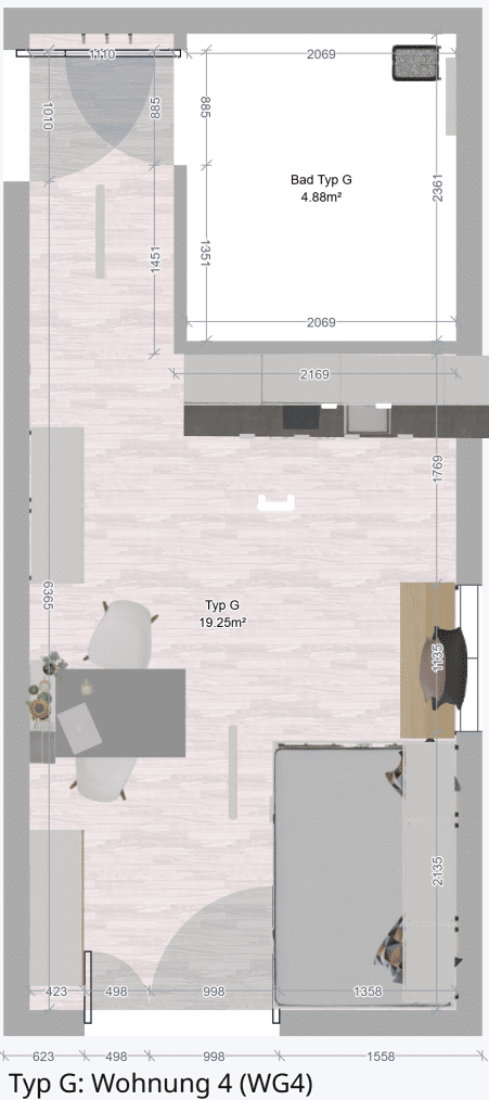 1 Zi. NEUBAU Whg., Nähe Universität (TUM), Neufahrn (S1) / Garching, luxuriös & vollständig möbliert, 85375 Neufahrn b. Freising