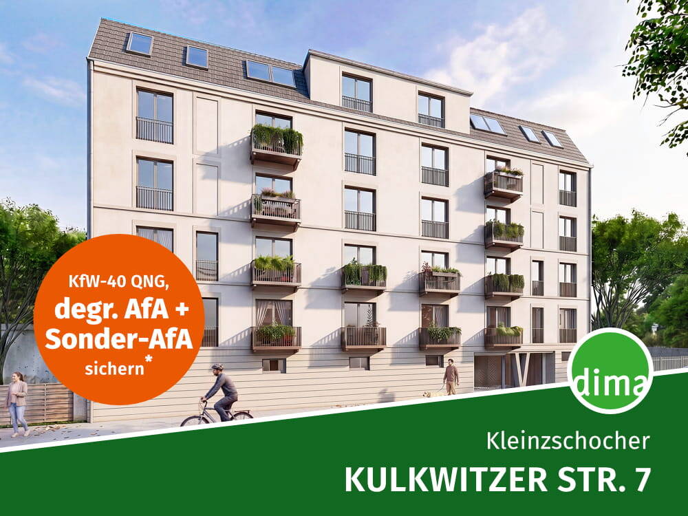 KfW-40-Neubau mit QNG am Volkspark! Praktische 3RW mit gr. Süd-Balkon, Vollbad, AR, Keller u.v.m., 4229 Leipzig (Kleinzschocher Plagwitz Schleußig)