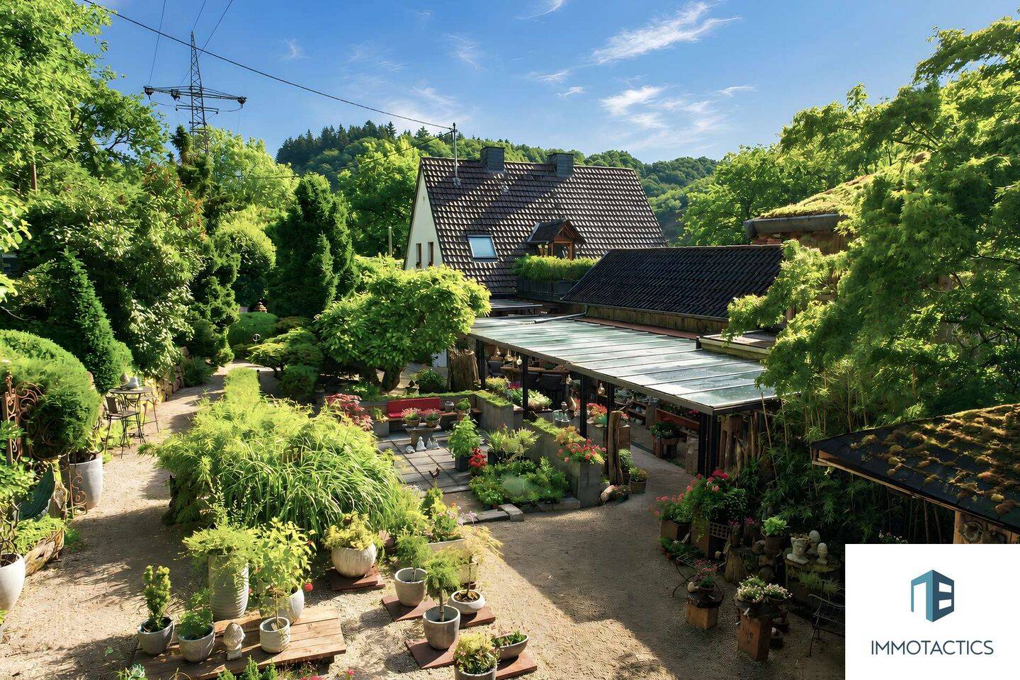 Wohnen, Arbeiten & Entspannen: Anwesen mit Gärtnerei, Pool, Sauna & großem Grundstück, 55743 Fischbach