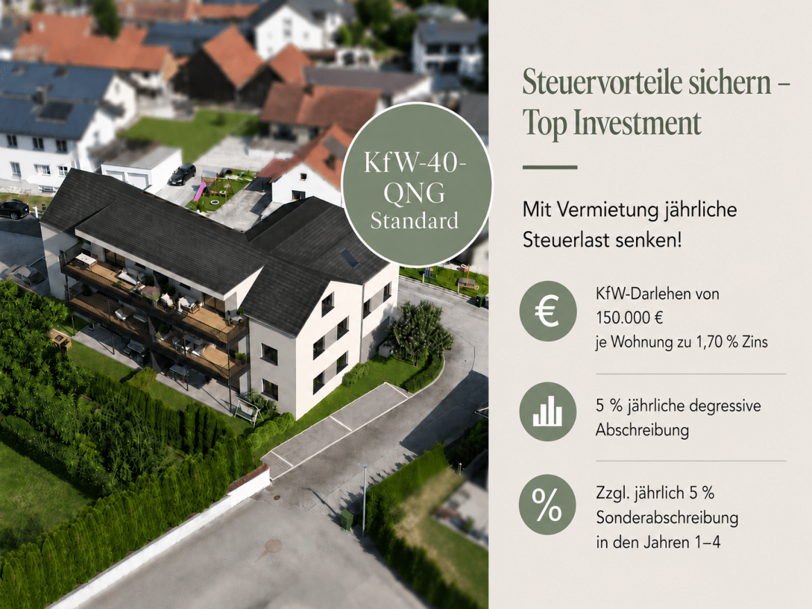 Essenbach Living – KfW-40-QNG – 3-Zimmerwohnung mit großem Balkon!!!, 84051 Essenbach