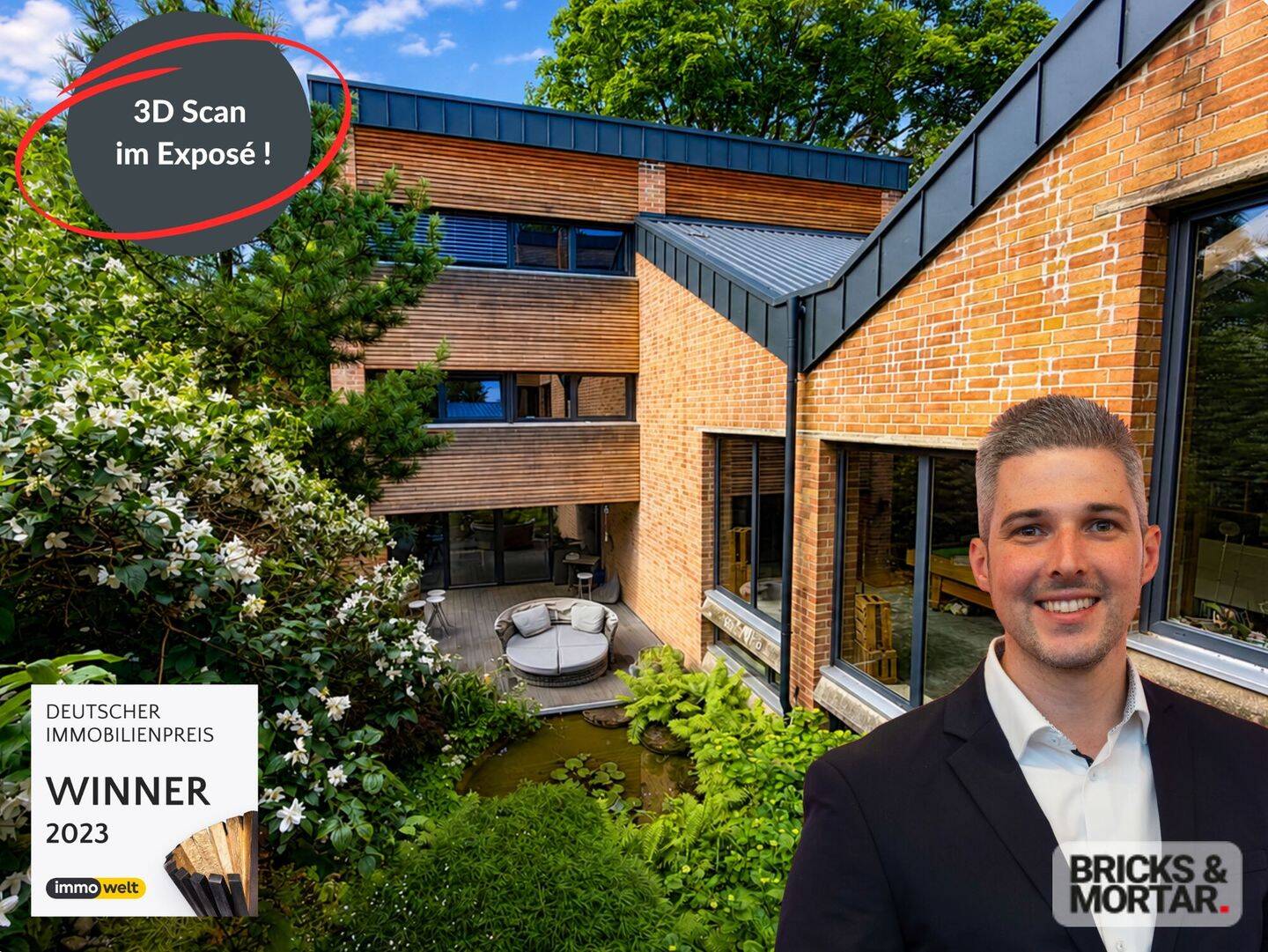 Architektenvilla 458qm mit 96qm Einliegerwohnung im Vorderer Westen mit direkte Parklage, 34119 Kassel (Mitte West)