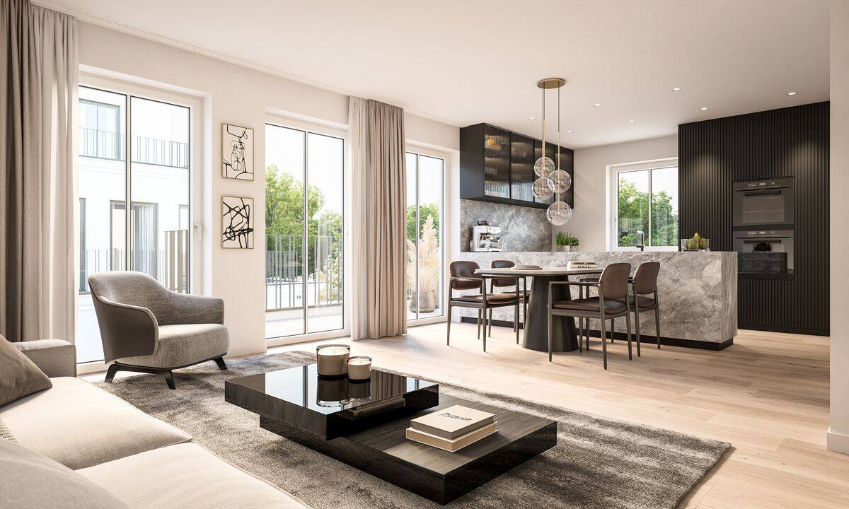 Wohnen über den Dächern von Nymphenburg – exklusives, kleines Neubau-Penthouse, 80639 München (Laim Neuhausen-Nymphenburg)