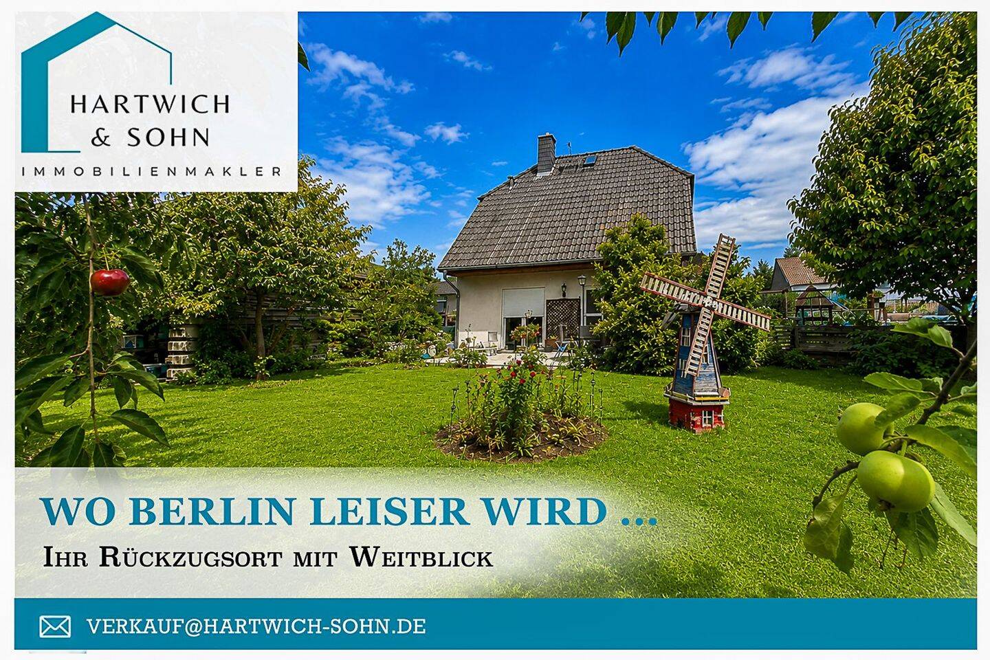 Wo Berlin leiser wird. Ein Rückzugsort mit Weitblick in Berlin-Falkenberg., 13057 Berlin (Lichtenberg Hohenschönhausen Falkenberg Neu-Hohenschönhausen)