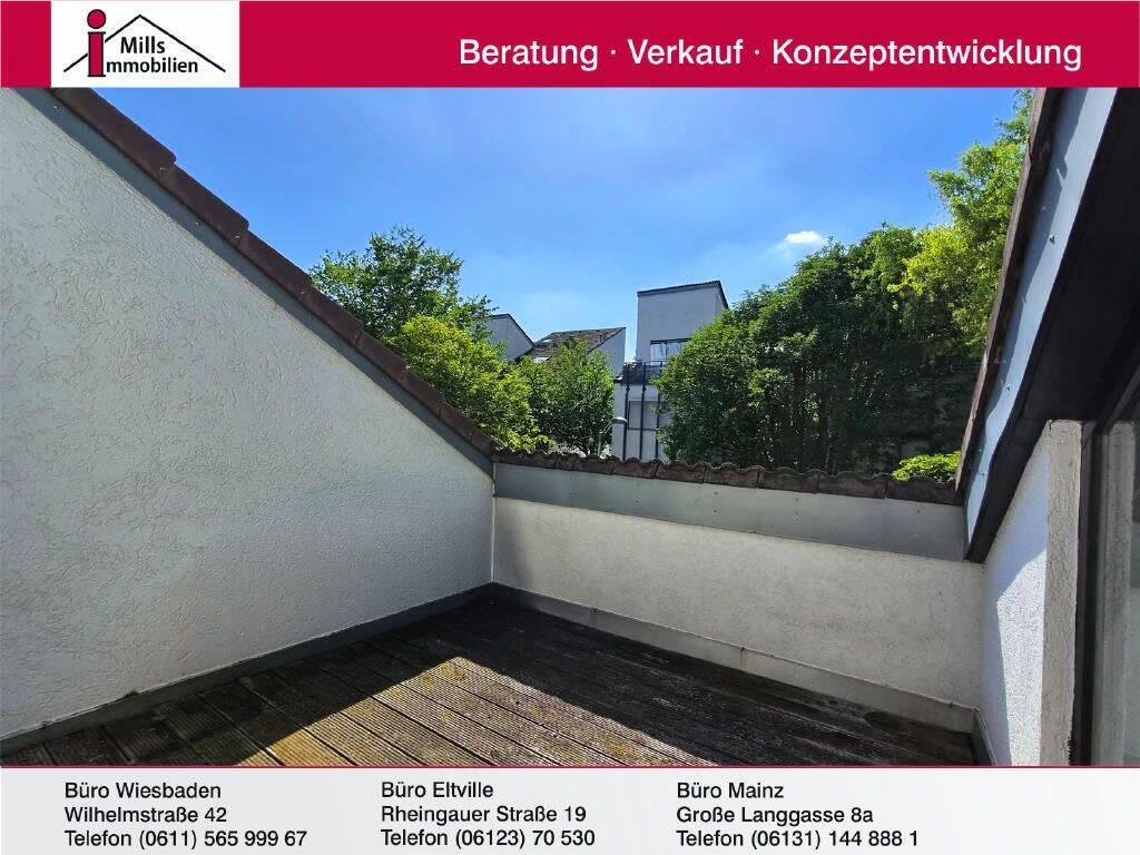 Hübsche 2 ZKB-Wohnung mit Dachterrasse in naturnaher Lage von Mainz-Lerchenberg, 55127 Mainz (Drais Lerchenberg Marienborn)